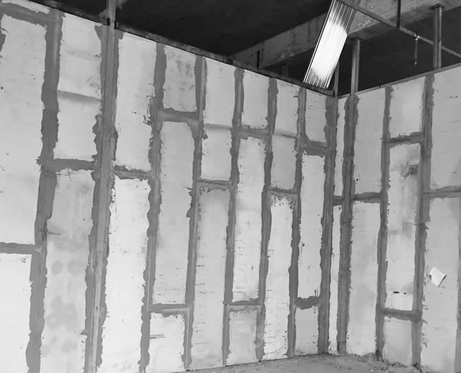 輕質隔墻板在KTV包間中的使用及施工情況，使用新型輕質隔墻板裝修KTV包房