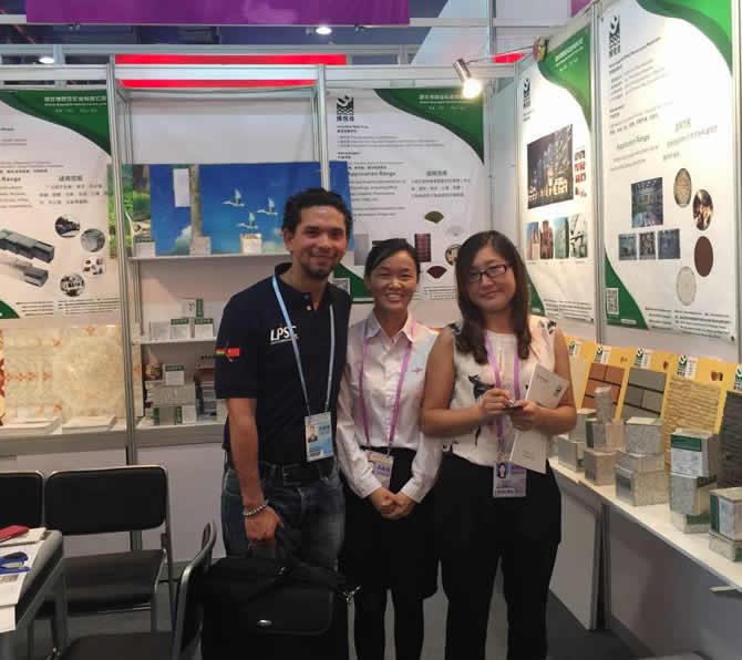 博悅佳輕質墻板在廣交會現場展出受到好評