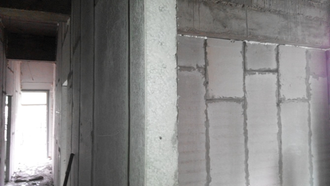 使用輕體墻做出的墻體隔斷效果，可以大大增加建筑的實用面積