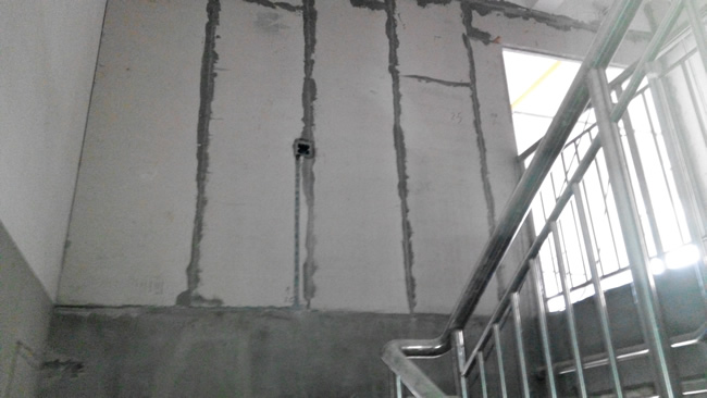 使用輕質(zhì)隔墻板打造的輕質(zhì)墻體情況