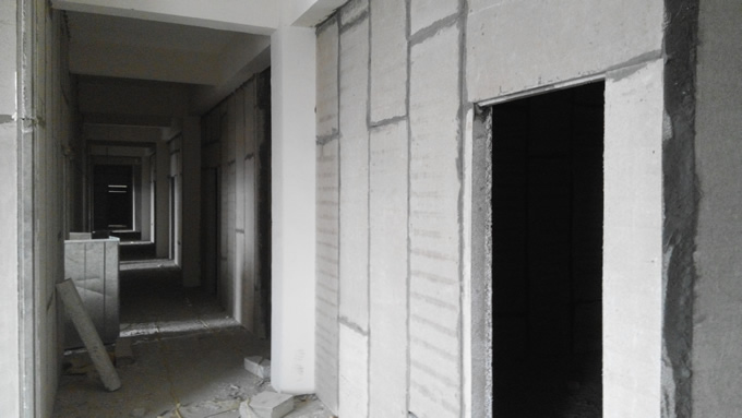 隔斷墻使用輕質(zhì)墻板的案例